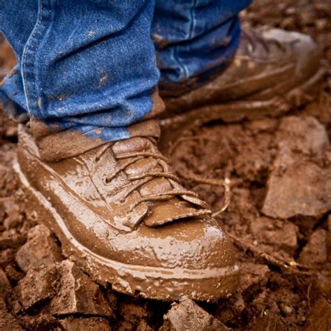 washing muddy shoes